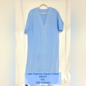 NWOT Lake Pajamas gauze caftan XXL
